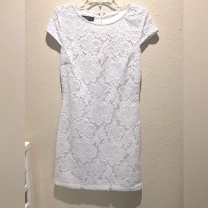 Nine West White Eyelet Lace Dress